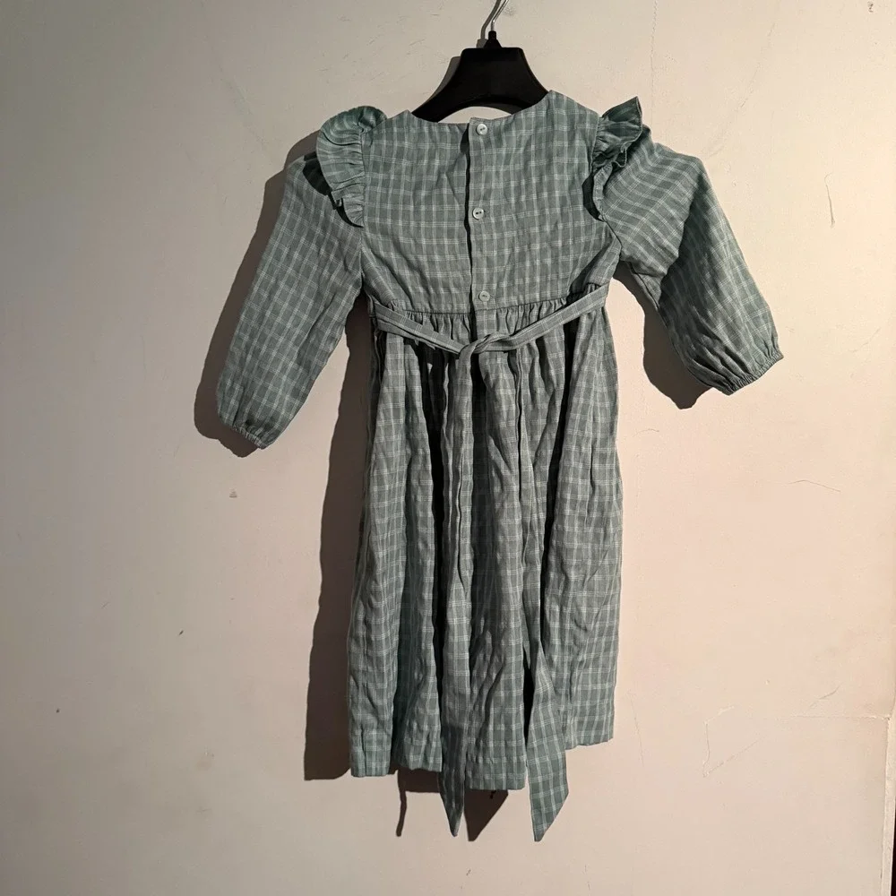 Toddler Girls Edgehill Collection 4T‎ Dress Gingham Flutter Ruffle